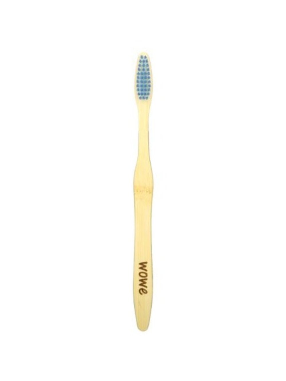 4 pack Wowe Bamboo Toothbrush With Blue Bristles - Eco-Friendly Biodegradable Su
